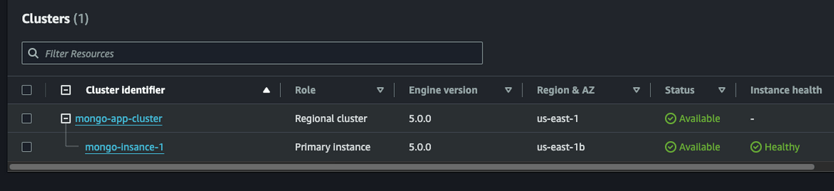 mongodocdbcluster